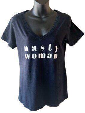 🌸4/$50🌸 Planned Parenthood “Nasty Woman” Graphic Tee | Black V-Neck